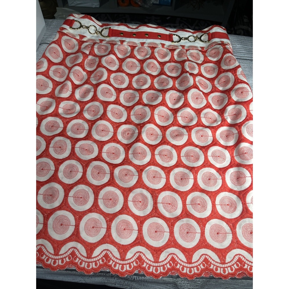 Antonio‎ Melani red dot skirt size 14 Length 23 Waist 18